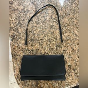 A New Day Black Clutch/ Shoulder Satchel Bag